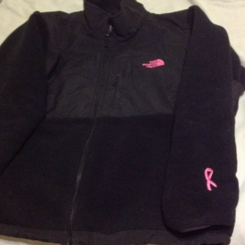 Women’s North Face jacket. Breast cancer edition.